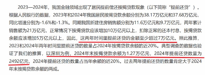 居民最近2年卸掉7万亿+房贷，和2017~2018的方向相反，当时是拼命往脱谷仓里钻，现在是努力从脱谷仓中逃逸