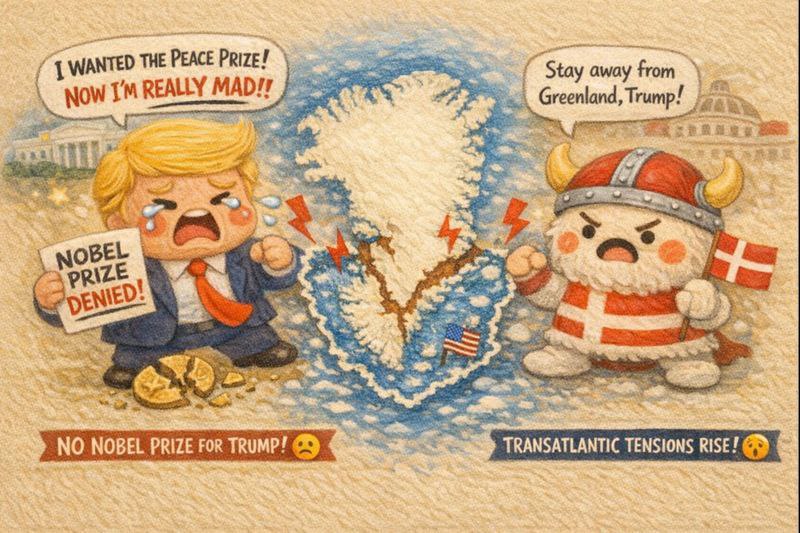 最近格陵兰局势总结就是这张图，宝宝心中的奖牌没拿到，气的厉害，既然没有和平的荣誉，那就破罐子破摔，彻底捣蛋给你们看，随机一个幼儿园大班里，都有一个类似的调皮鬼